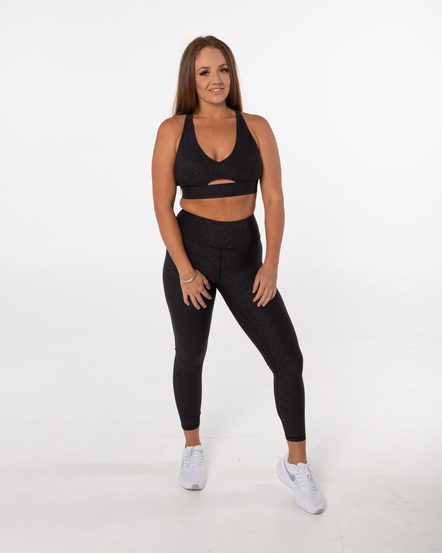 Galaxy Black Sports Bra